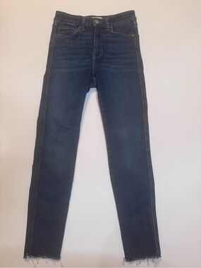Free People Dark Blue Skinny Jeans - Women's